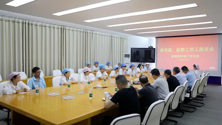 抓黨建、促穩工”——炬神電子黨支部為企業穩工獻計獻策