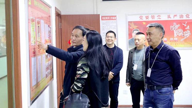 郴州高新區紀工委書記、監工委主任曾雁走訪炬神電子